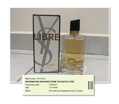 batch code ysl|check fragrance batch code.